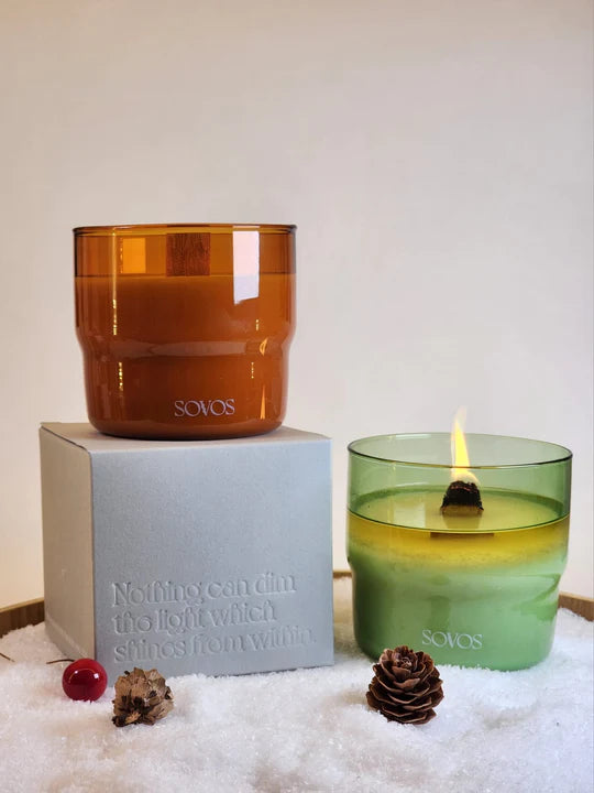 Fireplace Scented Candle in Borosilicate Glass | Sovos - Wake Concept Store