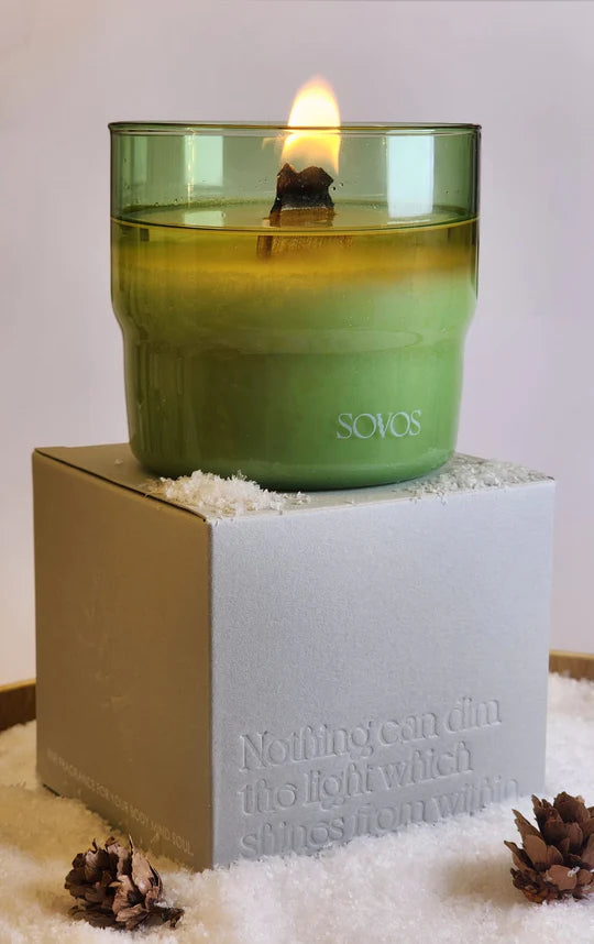 Fireplace Scented Candle in Borosilicate Glass | Sovos - Wake Concept Store