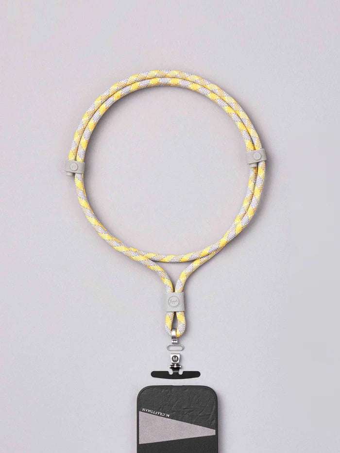 Yoggle Click Crossbody Phone Strap, Yellow Grey | M.Craftsman - Wake Concept Store
