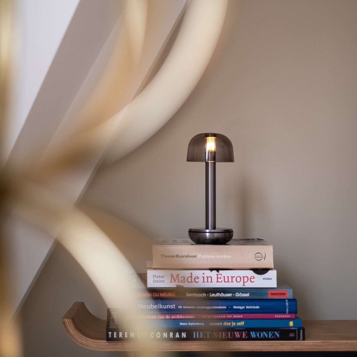 Two Titanium Smoked Cordless Table Lamp | Humble - Wake Concept Store