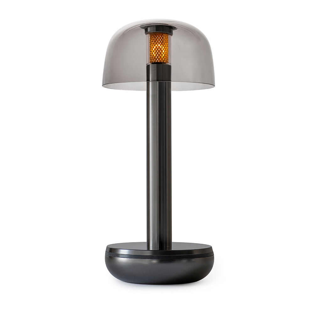 Two Titanium Smoked Cordless Table Lamp | Humble - Wake Concept Store