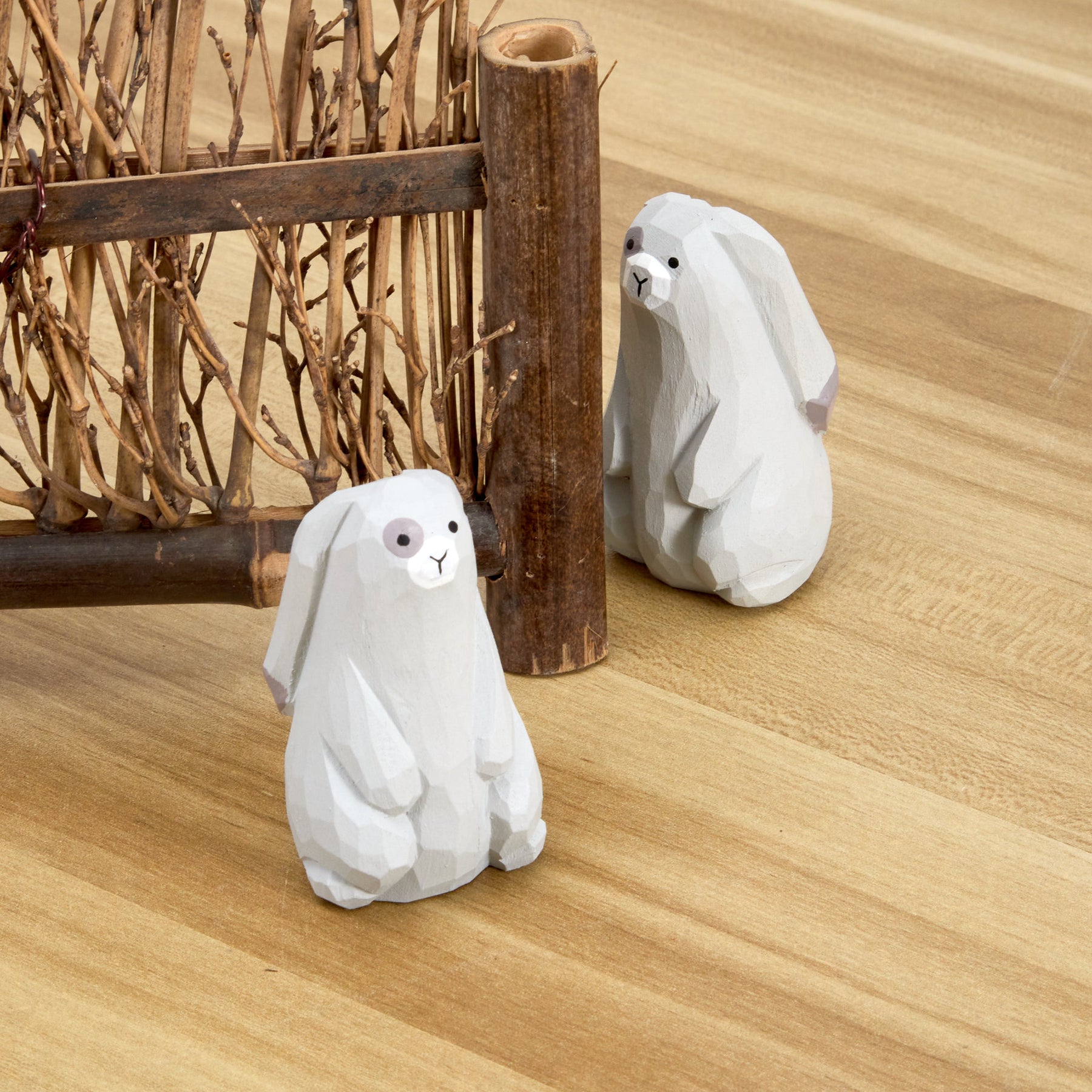 Piri Piri Carved Wooden Japanese Hare