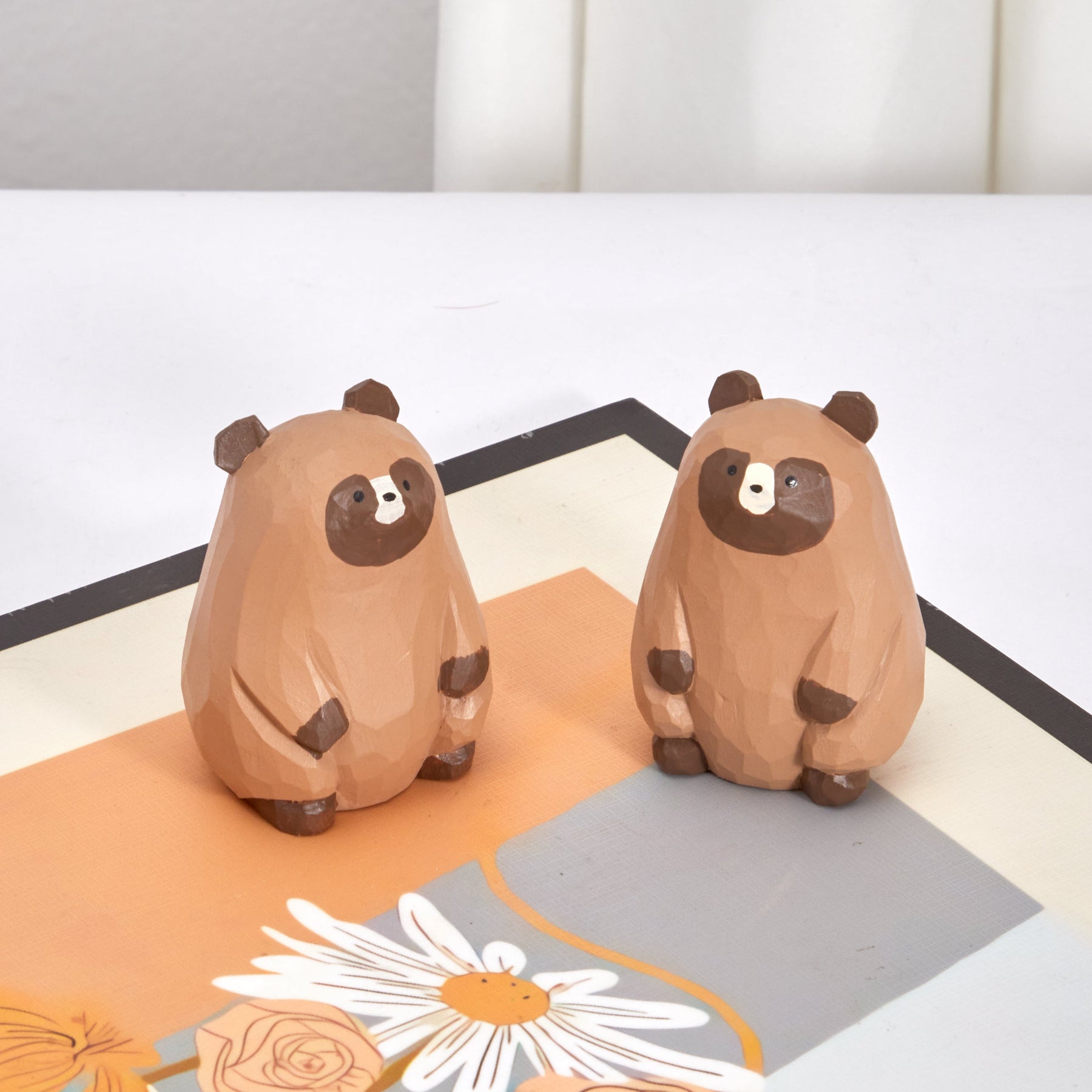 Piri Piri Carved Wooden Tanuki