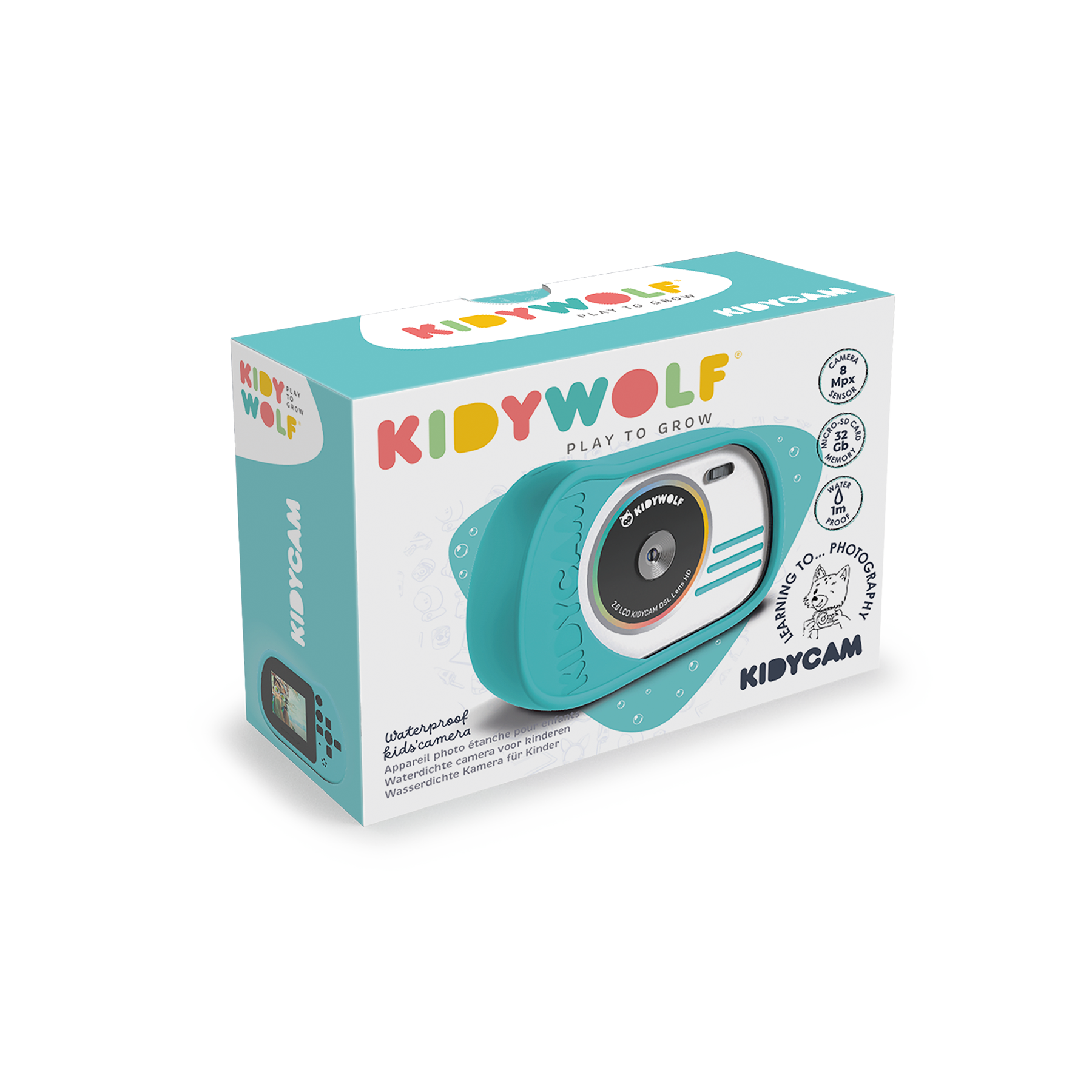 Kidycam Waterproof Camera, Cyan
