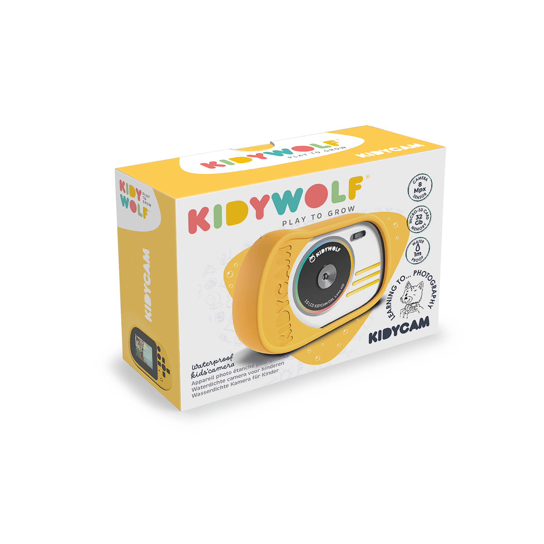 Kidycam Waterproof Camera, Yellow
