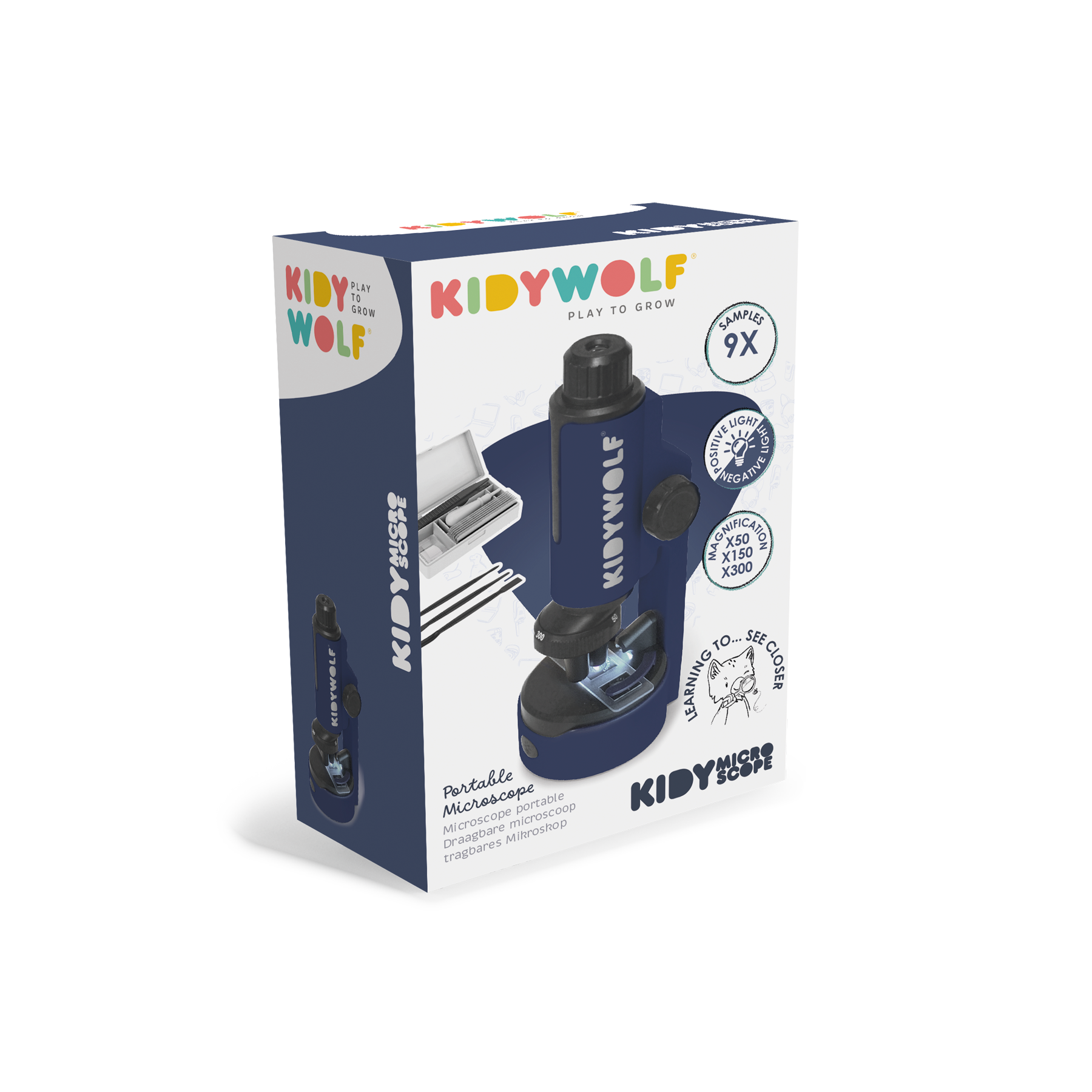 Kidymicroscope Portable Microscope X50 X150 X300