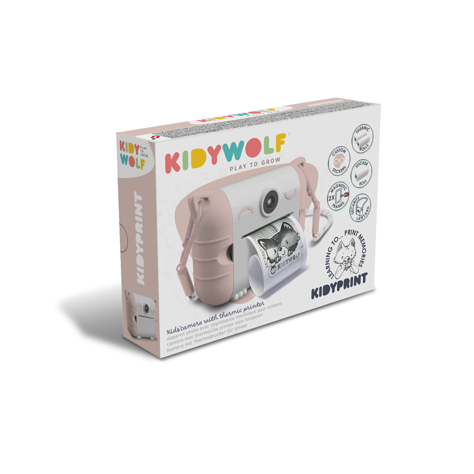 Kidyprint Thermal Printing Camera, Pink