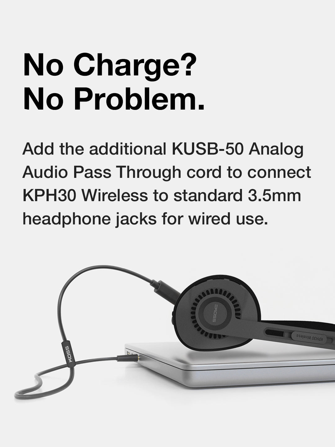 KPH30 Wireless On Ear Headphones, Rhythm Beige