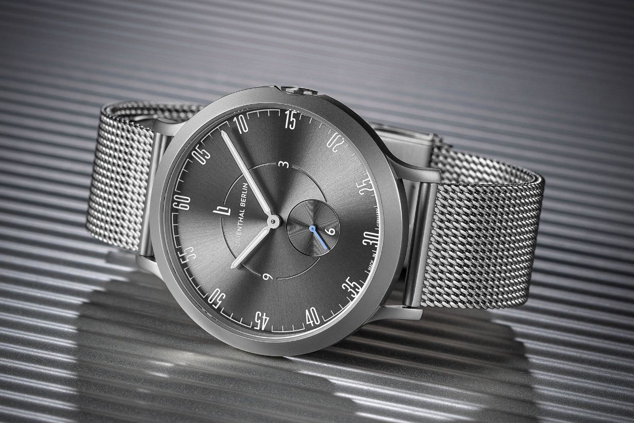 Lilienthal 1, All Silver Small/ Stainless Steel Strap