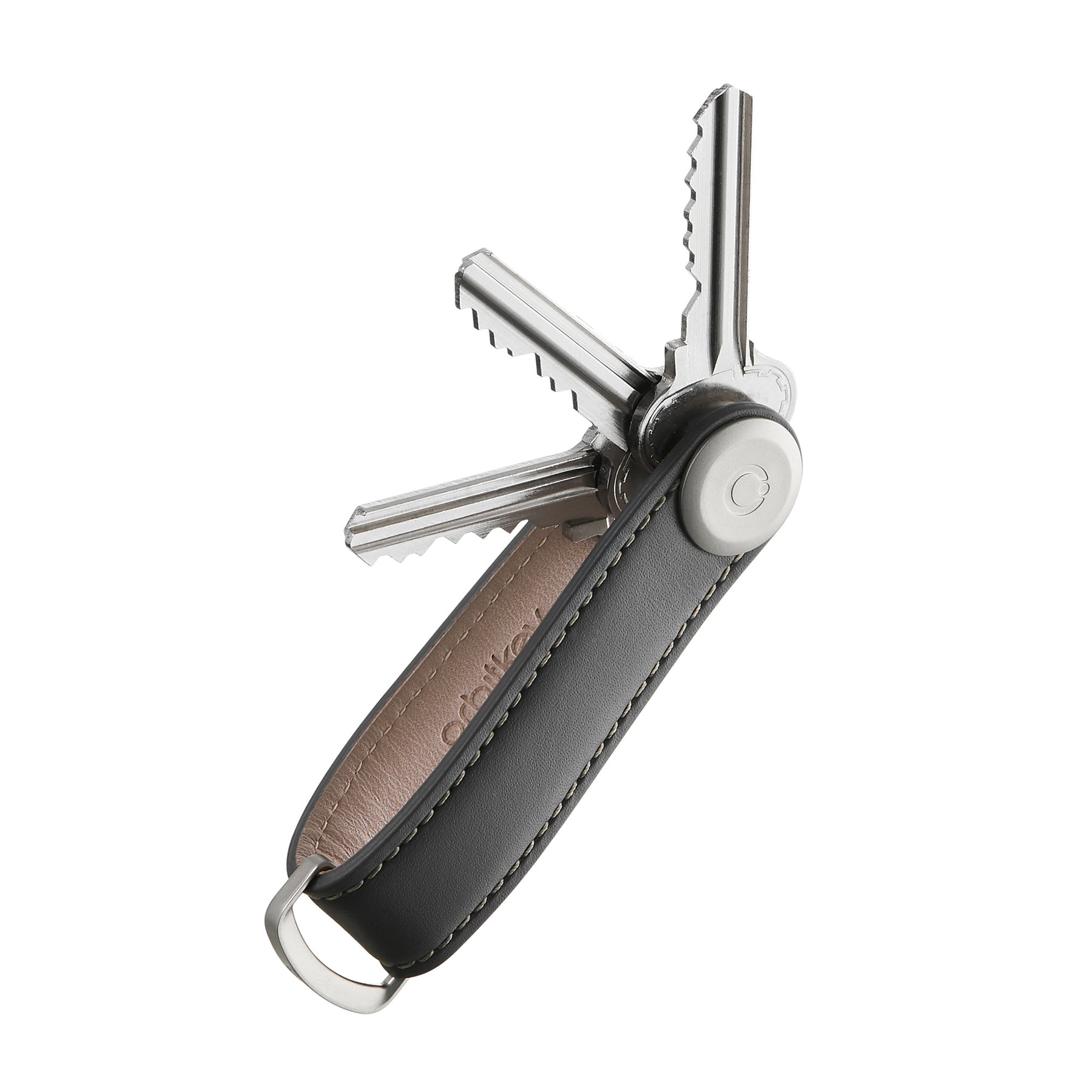 Leather Key Organiser, Charcoal/Grey | Orbitkey - Wake Concept Store