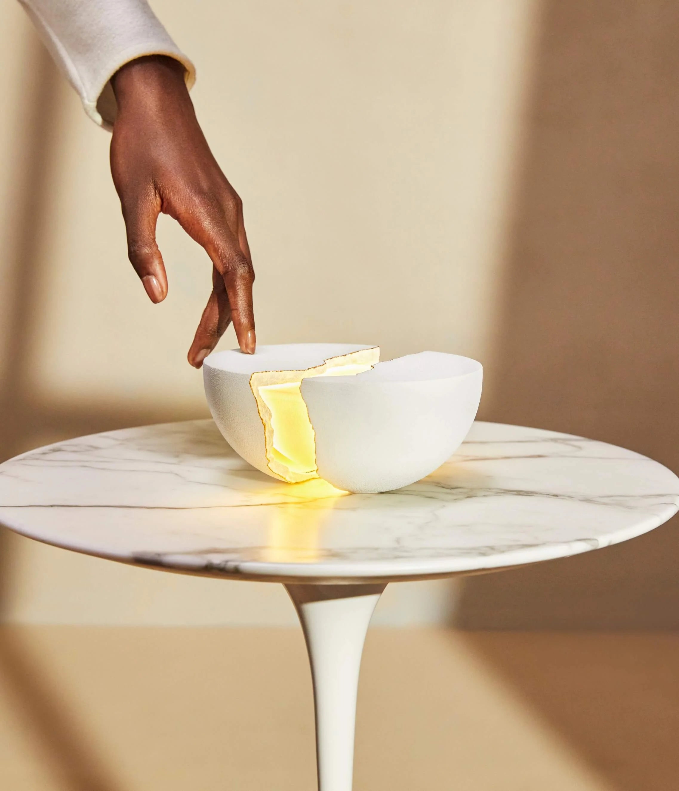 Teno Illuminated Bluetooth Speaker, Arctic white | Lumio - Wake Concept Store