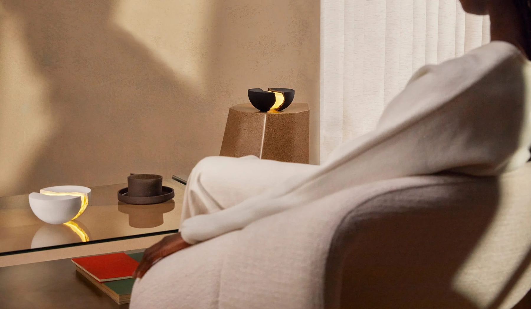 Teno Illuminated Bluetooth Speaker, Lava black | Lumio - Wake Concept Store