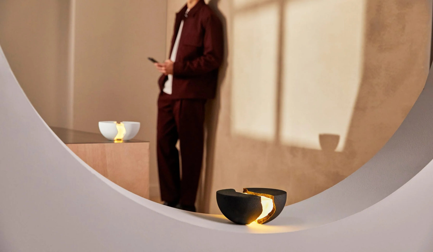 Teno Illuminated Bluetooth Speaker, Lava black | Lumio - Wake Concept Store