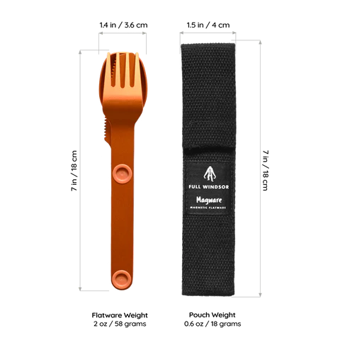 Magware - Magnetic Flatware Single Set, Blue