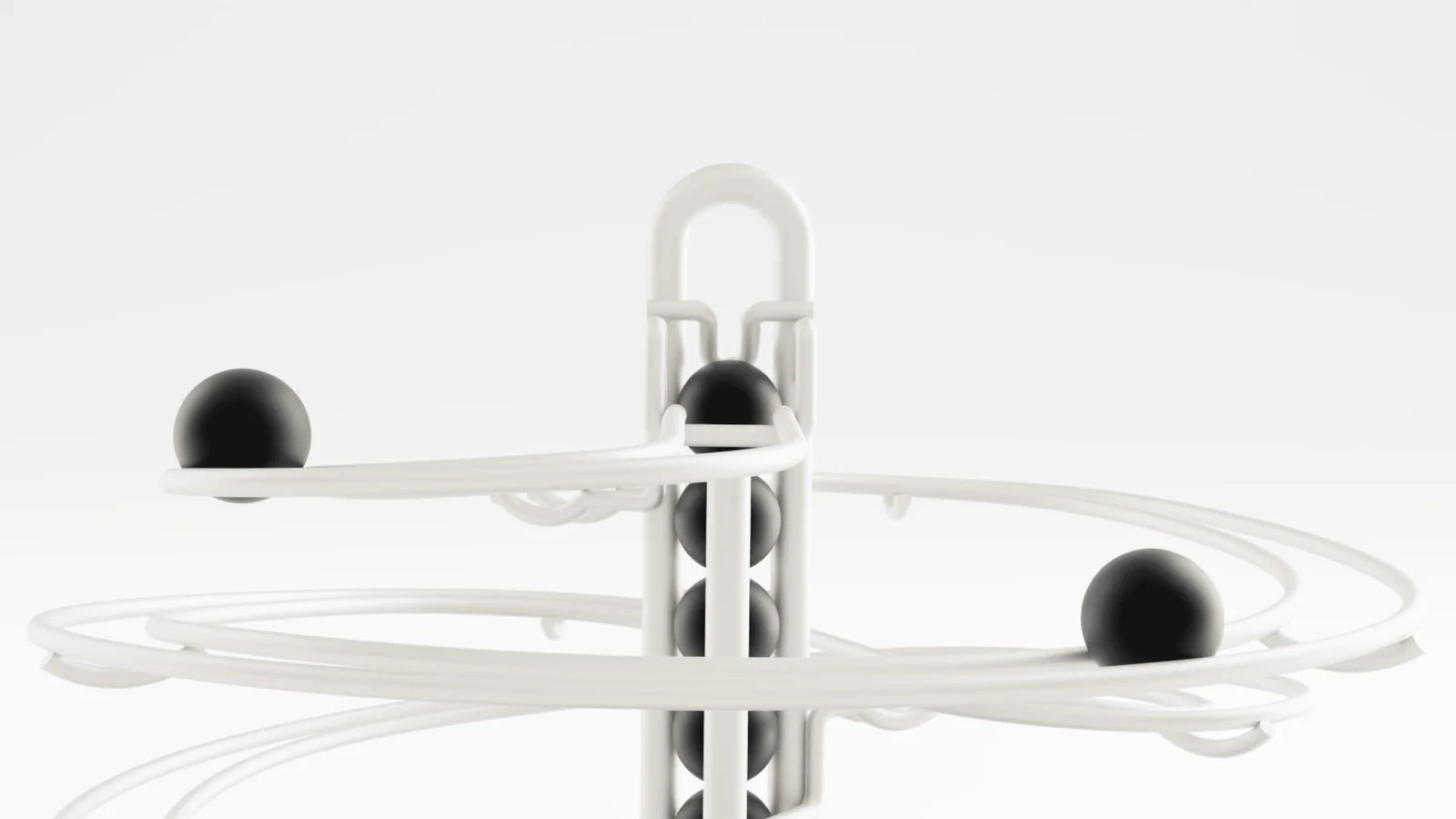 Marbolous 360° Design Marble Track Desk Toy, Classic White | Marbolous - Wake Concept Store