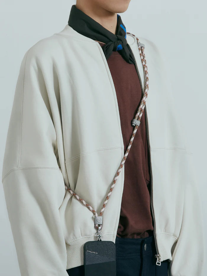 Yoggle Click Crossbody Phone Strap, Brown Red | M.Craftsman - Wake Concept Store