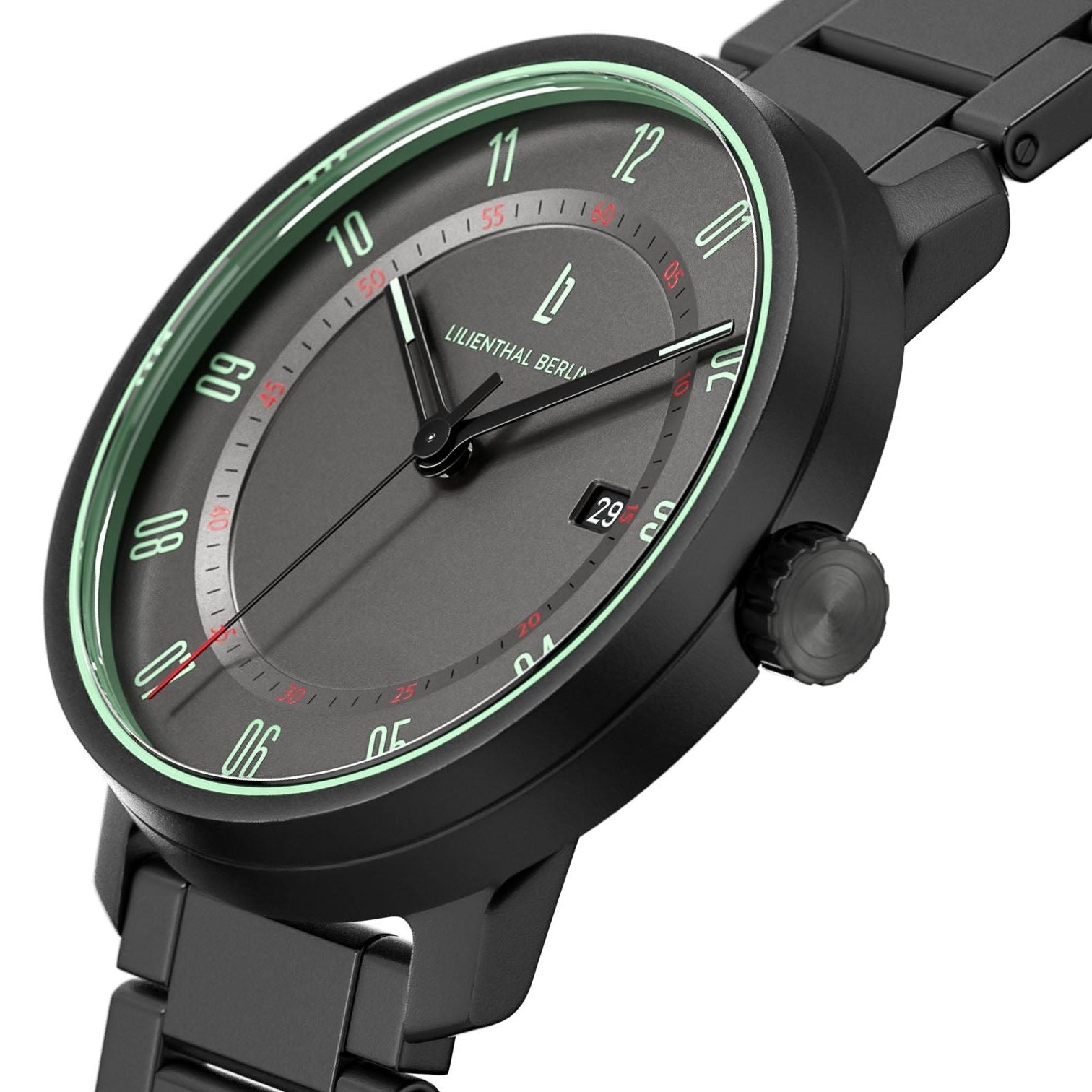 Neolux, Grey Mint/ Stainless Steel Black Matte