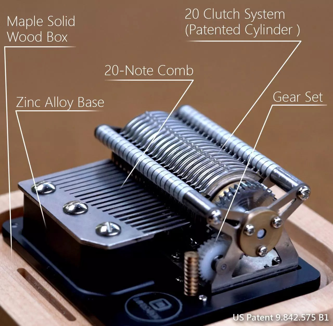 Muro Box N40 Standard, Mechanical Music Box with Resonance Box