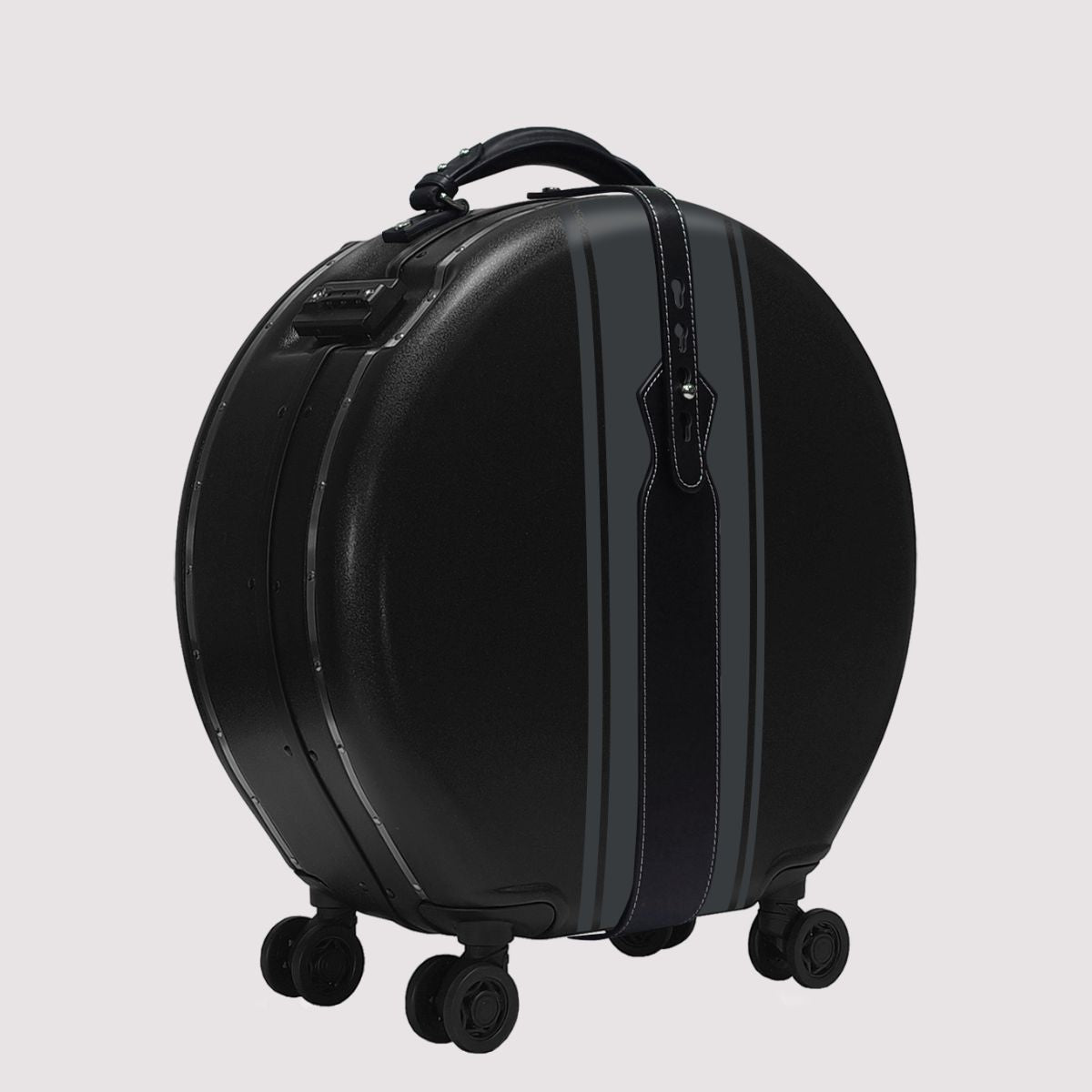OOKONN Round 20" Carry-on Luggage, Bondage Grey Scale