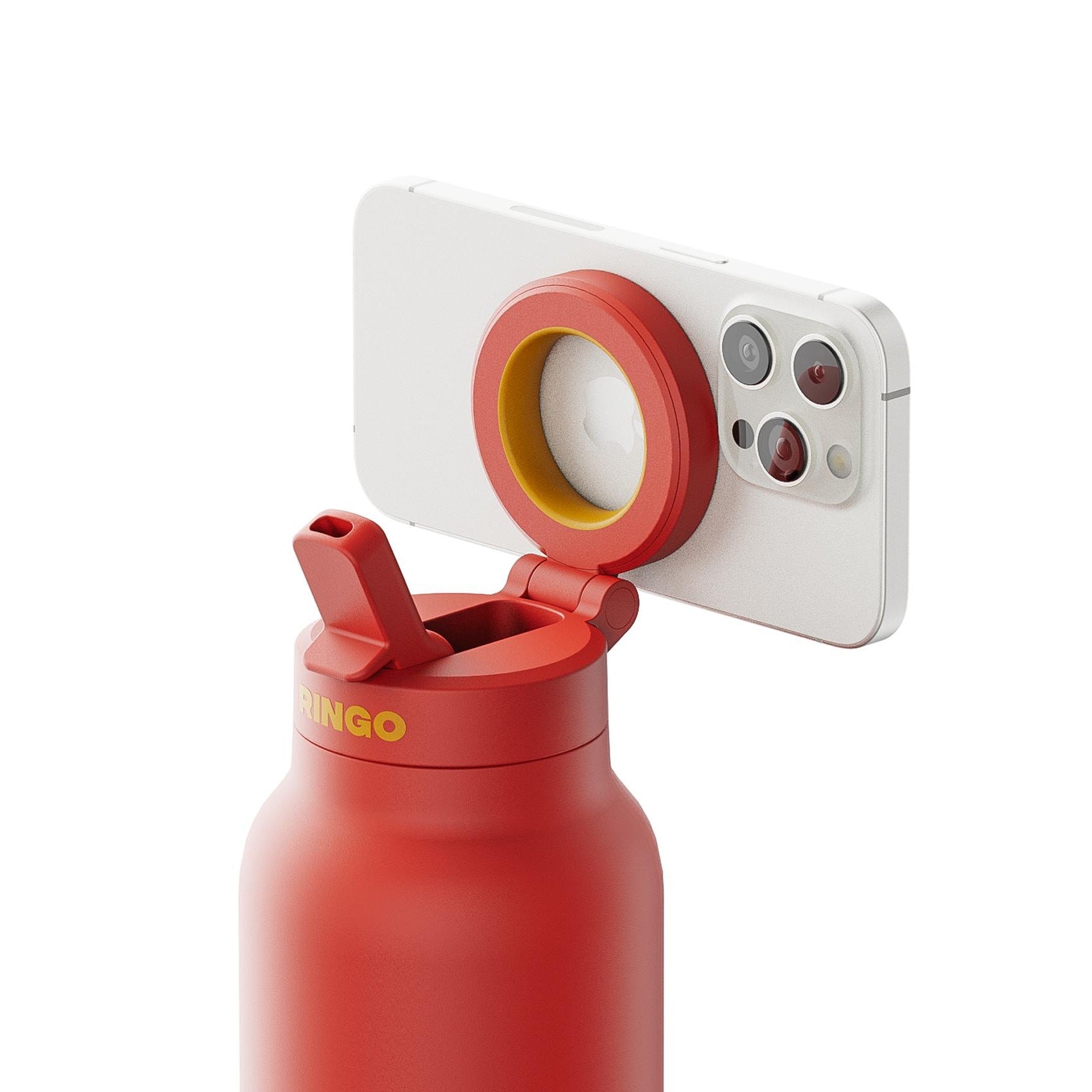RINGO PRO Magsafe Water Bottle with Sip Lid 24oz, Orange