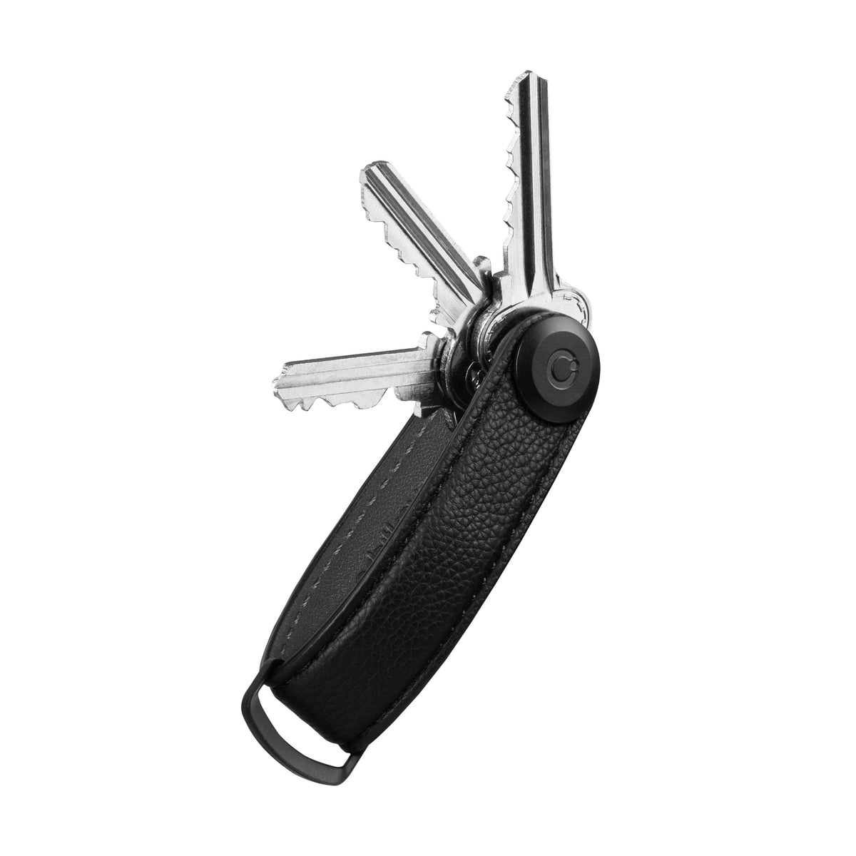 Pebbled Leather Key Organiser, Caviar | Orbitkey - Wake Concept Store
