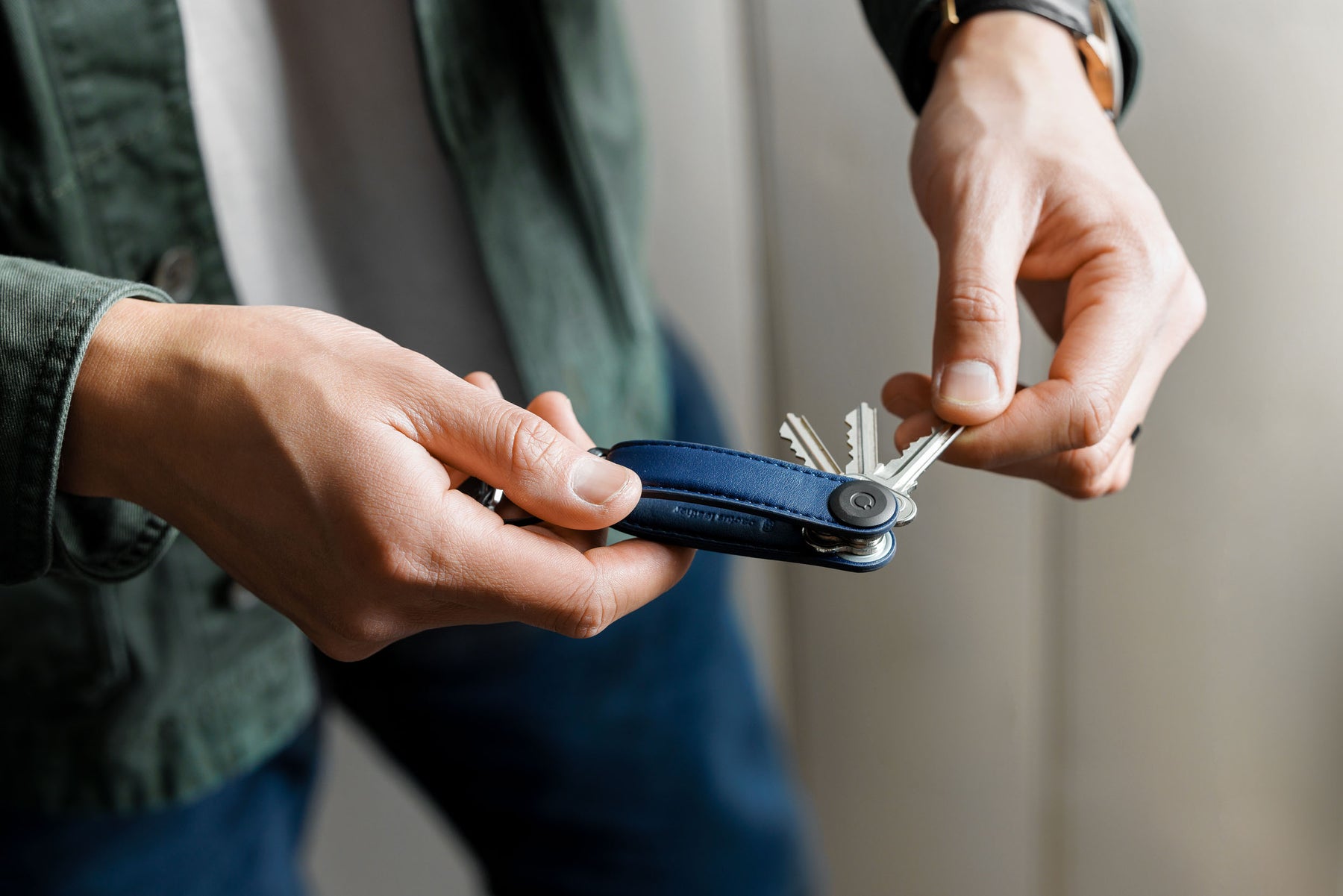 Cactus Key Organiser, Navy | Orbitkey - Wake Concept Store