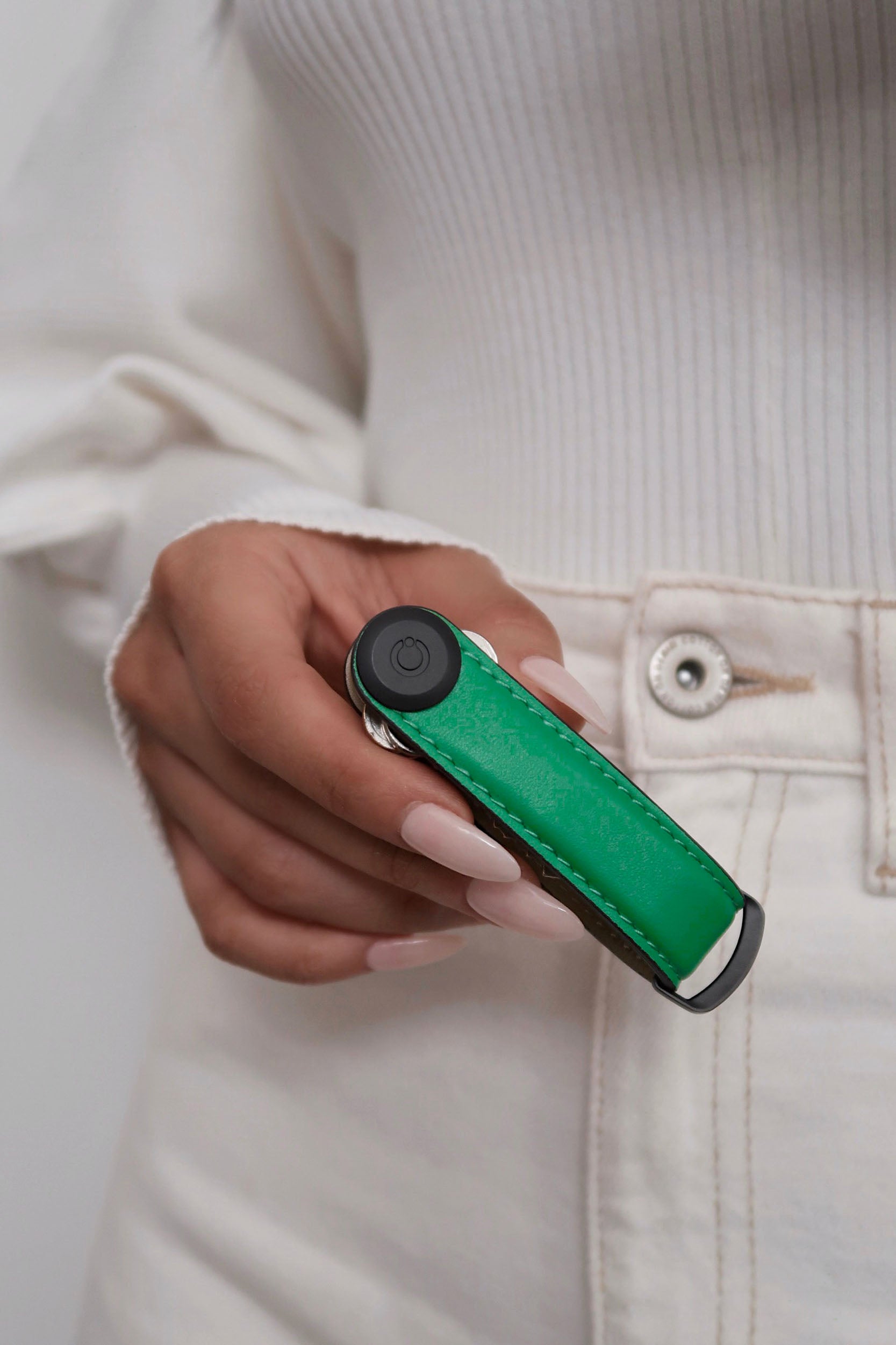Seasonal Colour Leather Key Organiser, Island Green | Orbitkey - Wake Concept Store