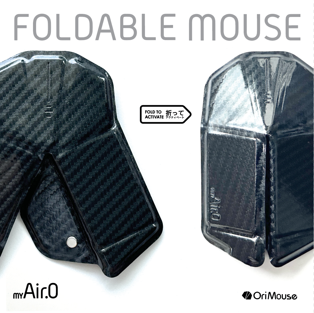 OriMouse Foldable Bluetooth Mouse, Carbon Shadow