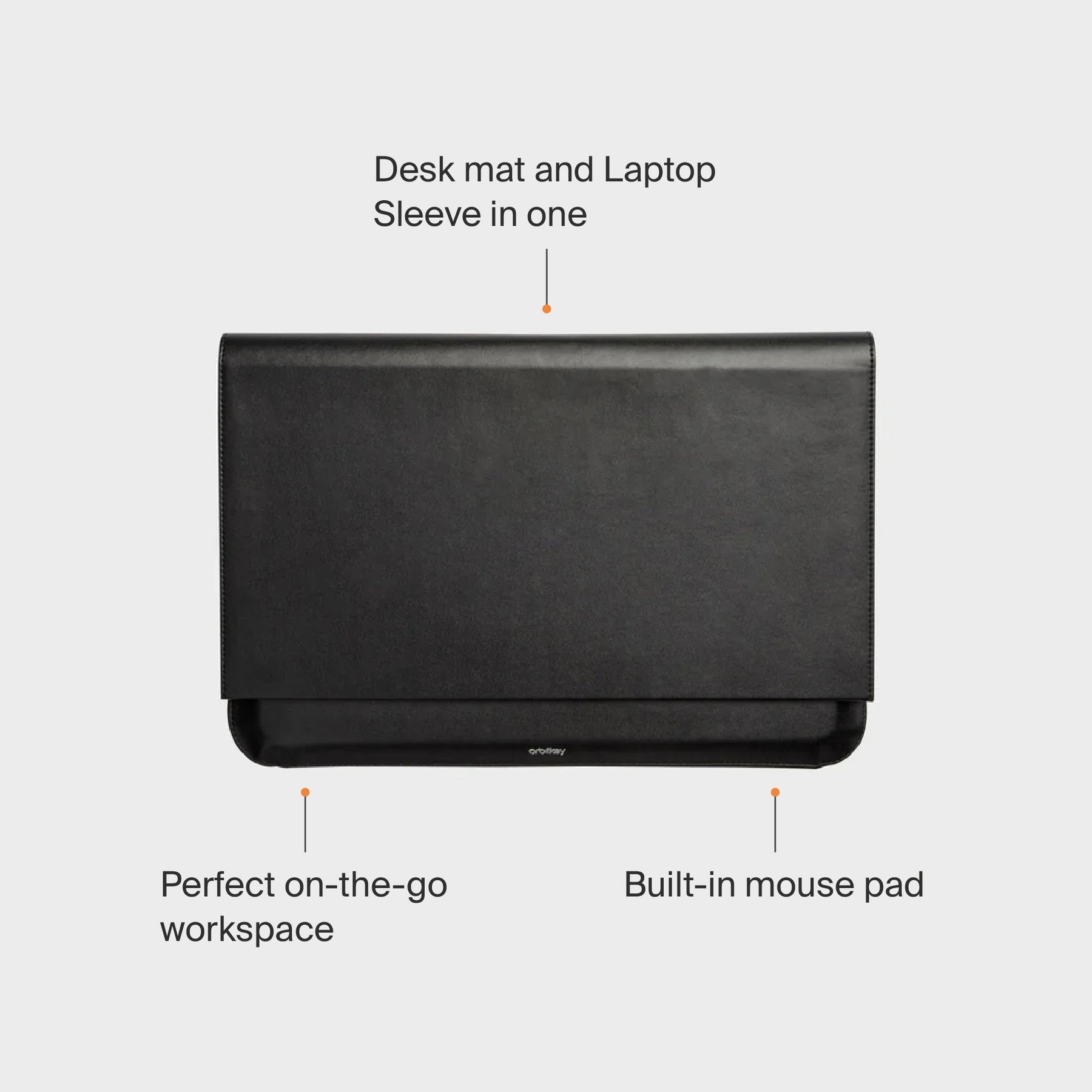 Hybrid Laptop Sleeve, Black