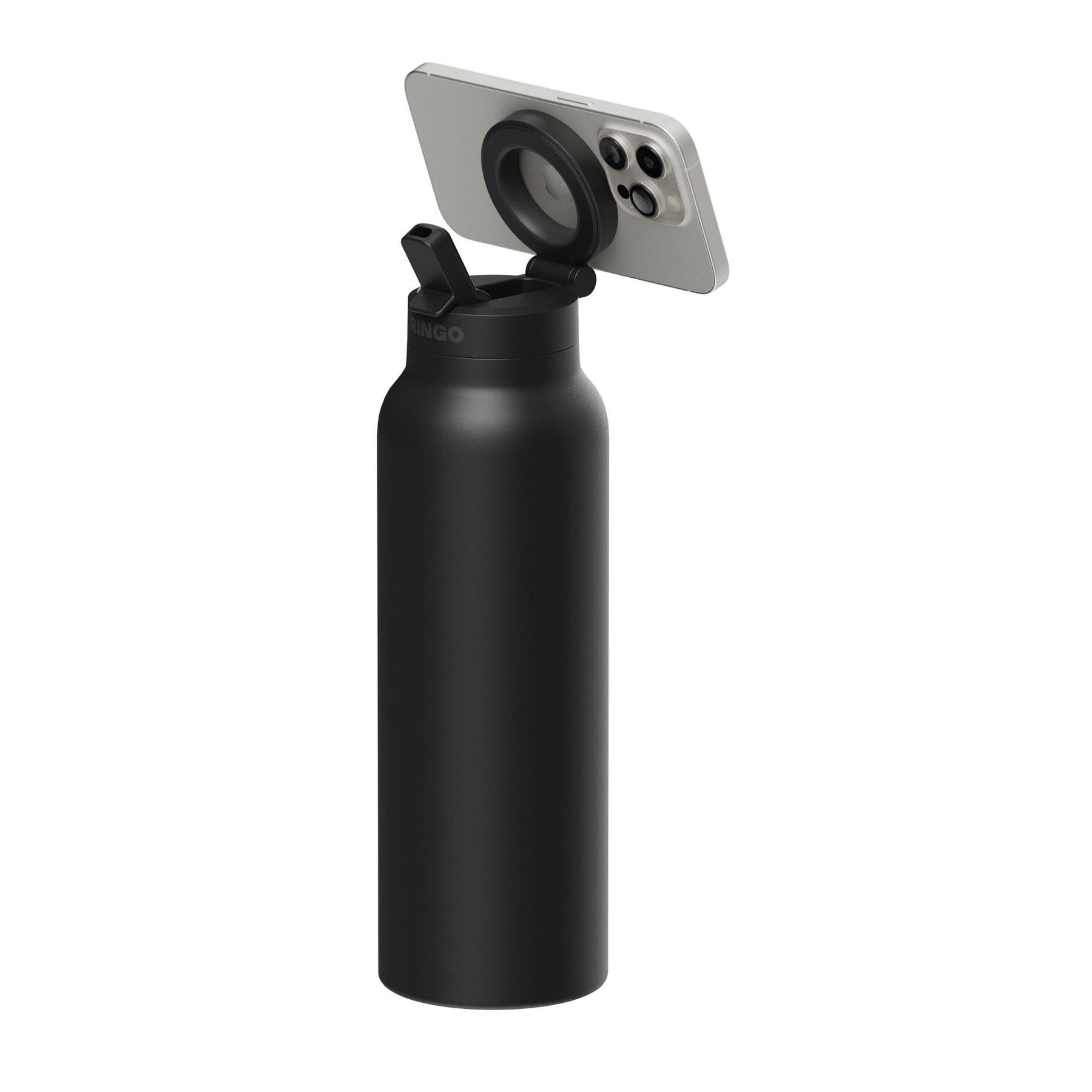 RINGO PRO Magsafe Water Bottle with Sip Lid 24oz, Black