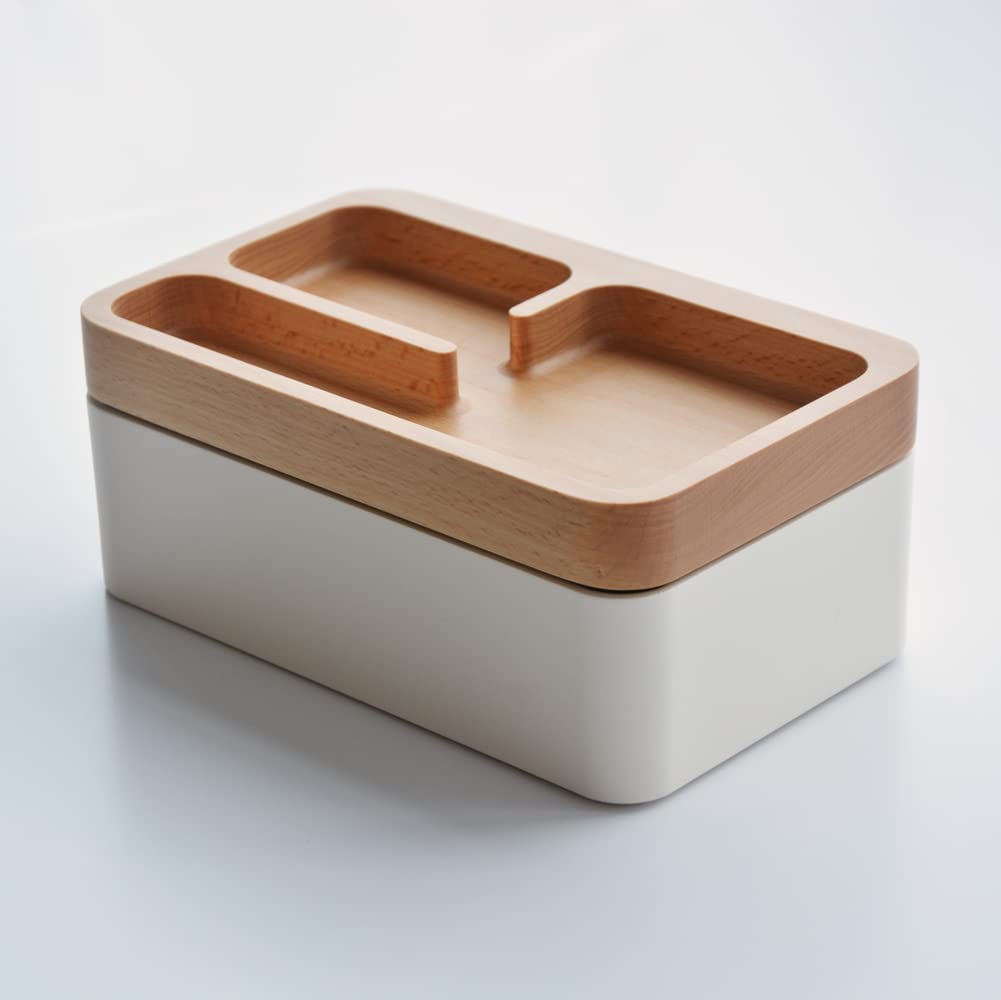 Revov Magnetic Rotating Tray Box, White | Mordeco - Wake Concept Store