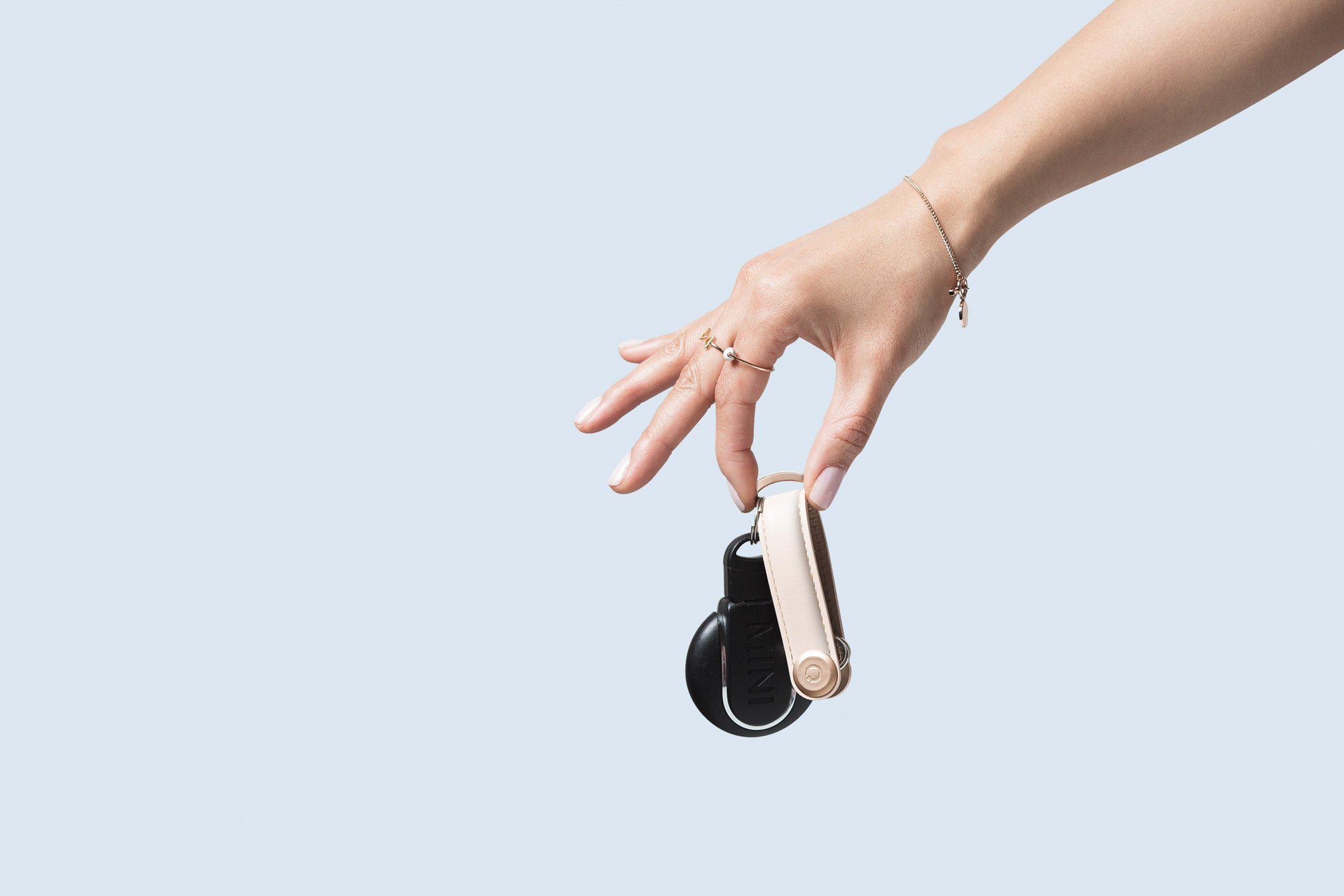 Leather Key Organiser, Blush/Blush | Orbitkey - Wake Concept Store