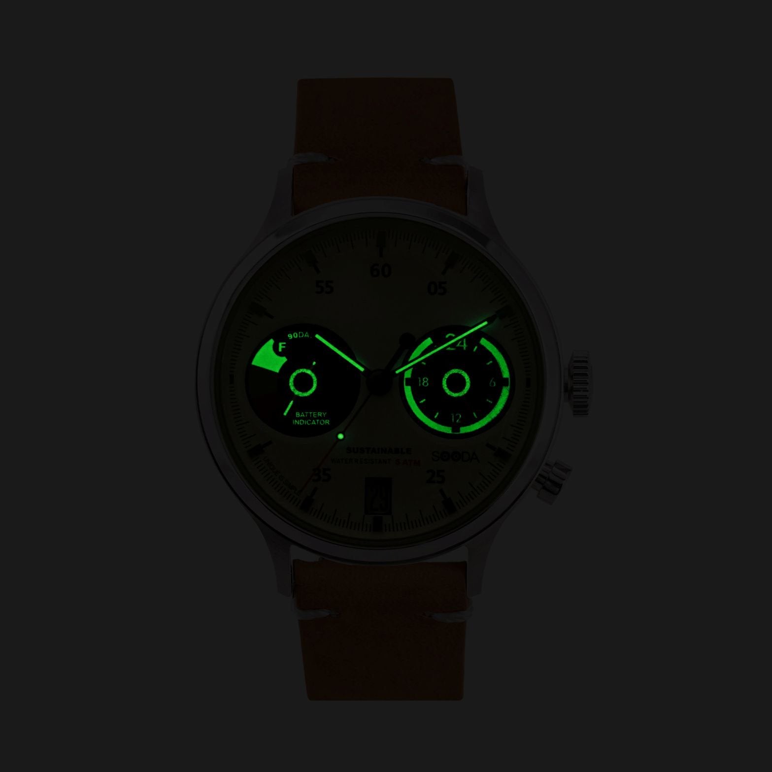 Sooda Solar Watch, Tan | TACS - Wake Concept Store