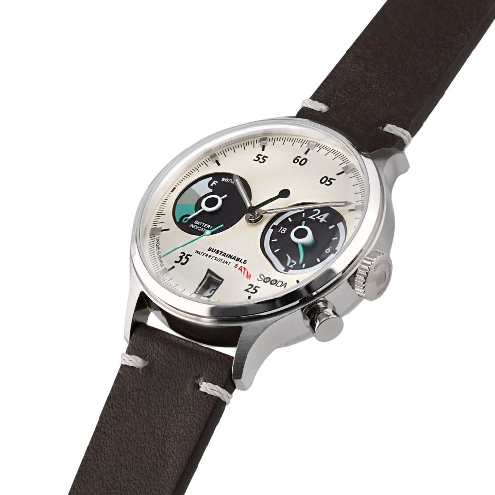 Sooda Solar Watch, Dark Brown | TACS - Wake Concept Store