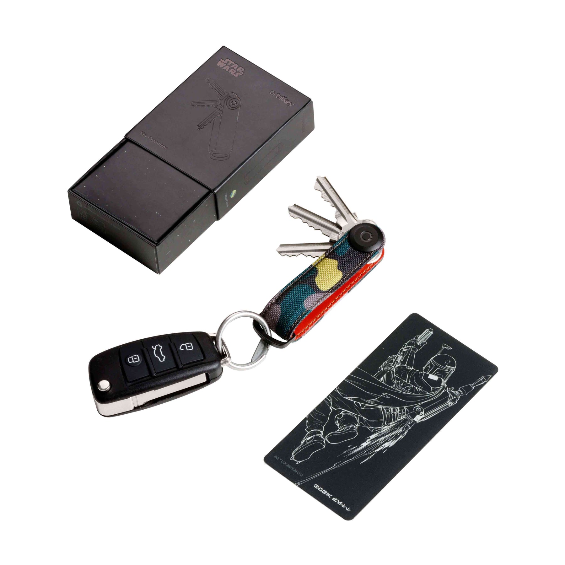 Star Wars Nubuck Leather Key Organiser, Boba Fett™ | Orbitkey - Wake Concept Store