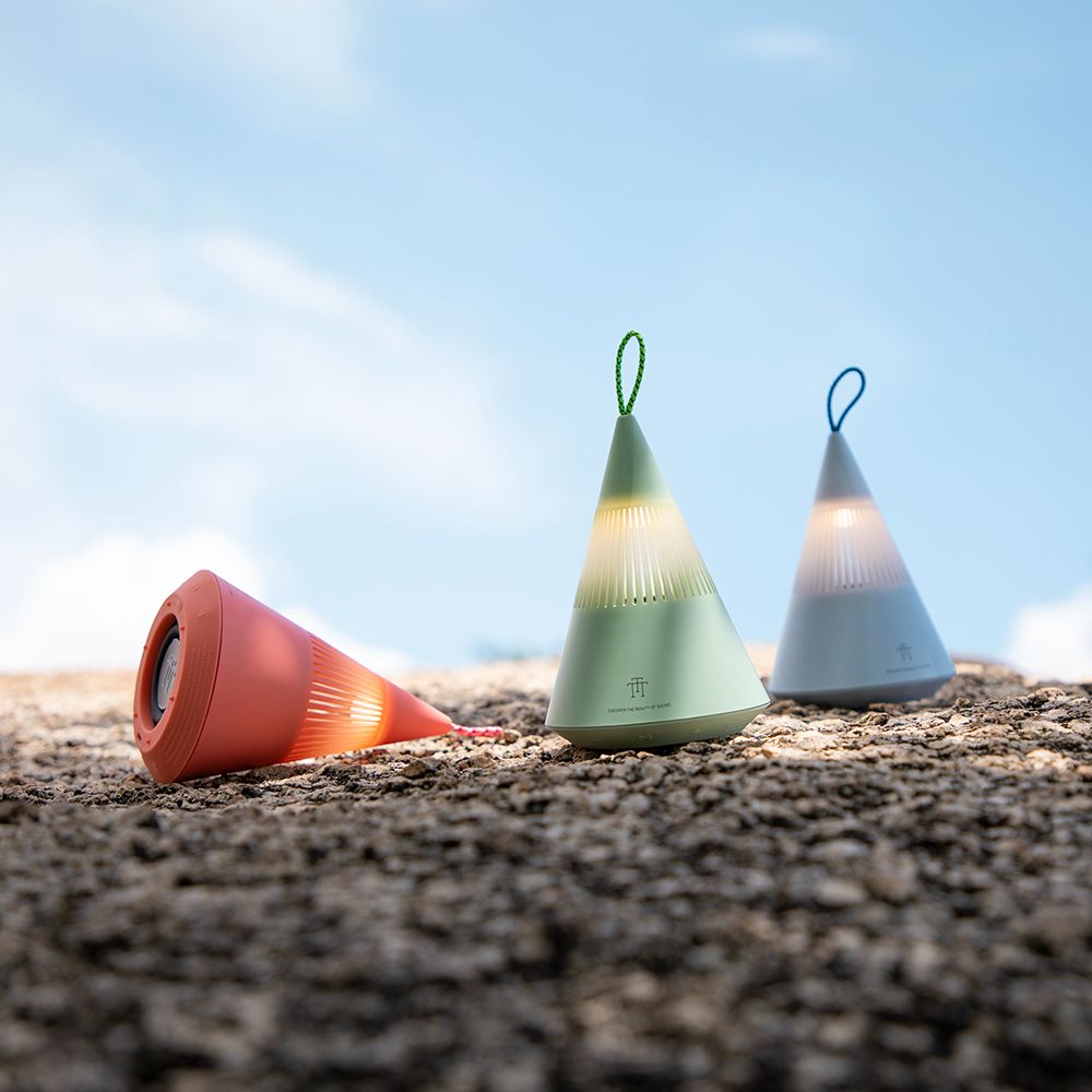 TreSound Q Camping Lamp and Bluetooth Speaker, Cloud Red | Trettitre - Wake Concept Store