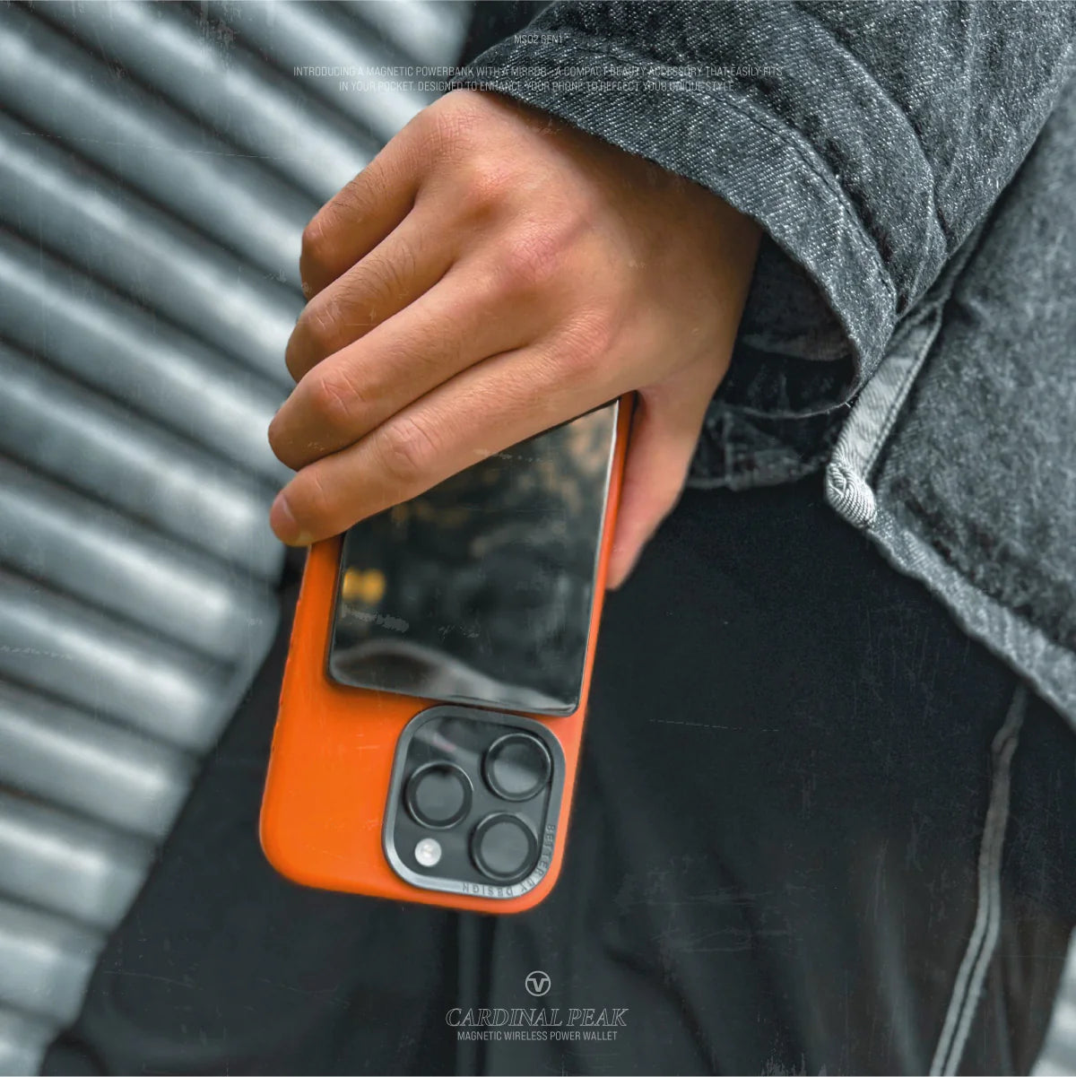 Cardinal Peak Magnetic Wireless Power Bank 2,000mAh | Vinnic Power - Wake Concept Store