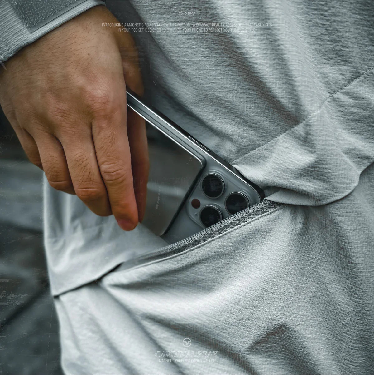 Cardinal Peak Magnetic Wireless Power Bank 2,000mAh | Vinnic Power - Wake Concept Store