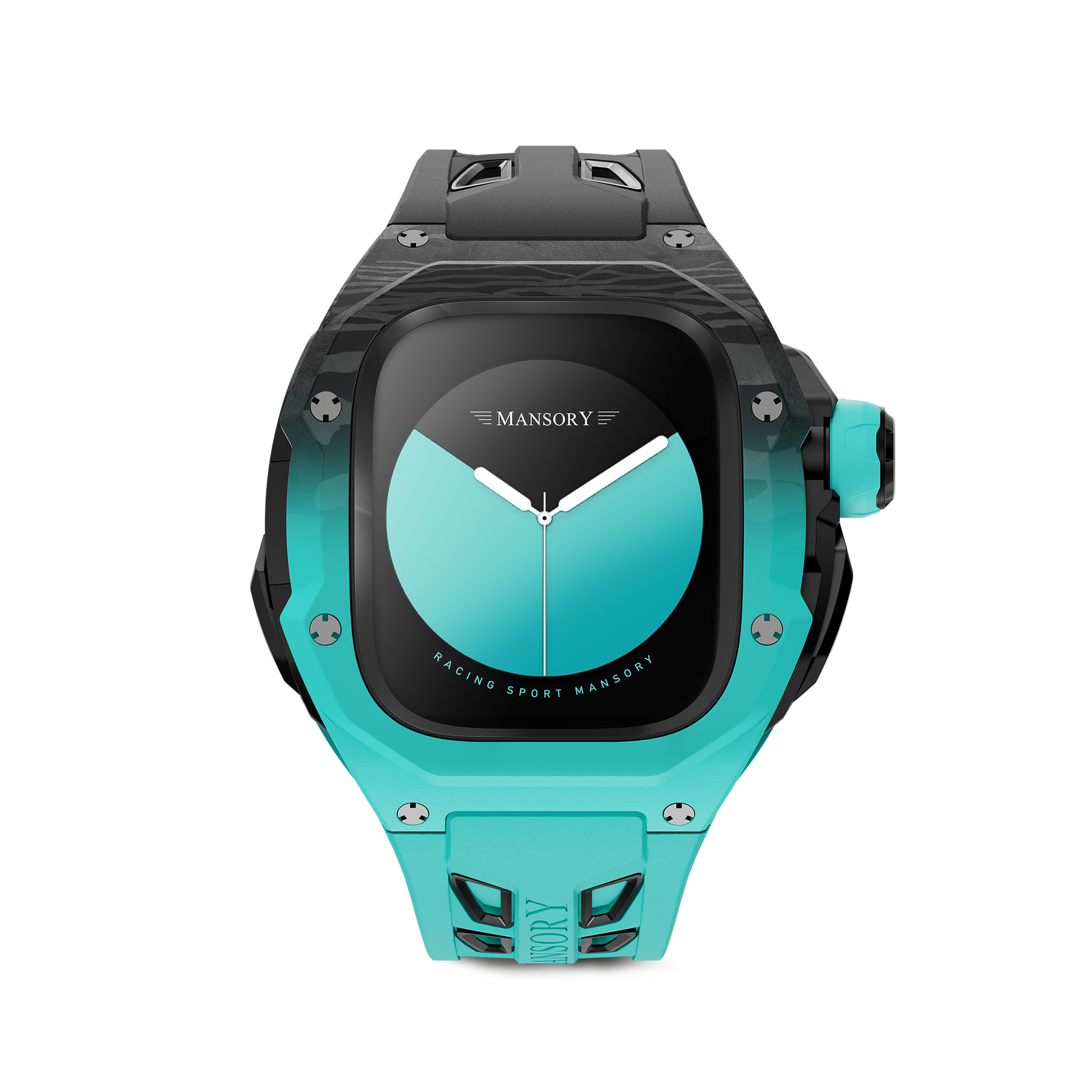 Apple Watch Ultra Case RSCIII49 Mansory, Noir et Menthe