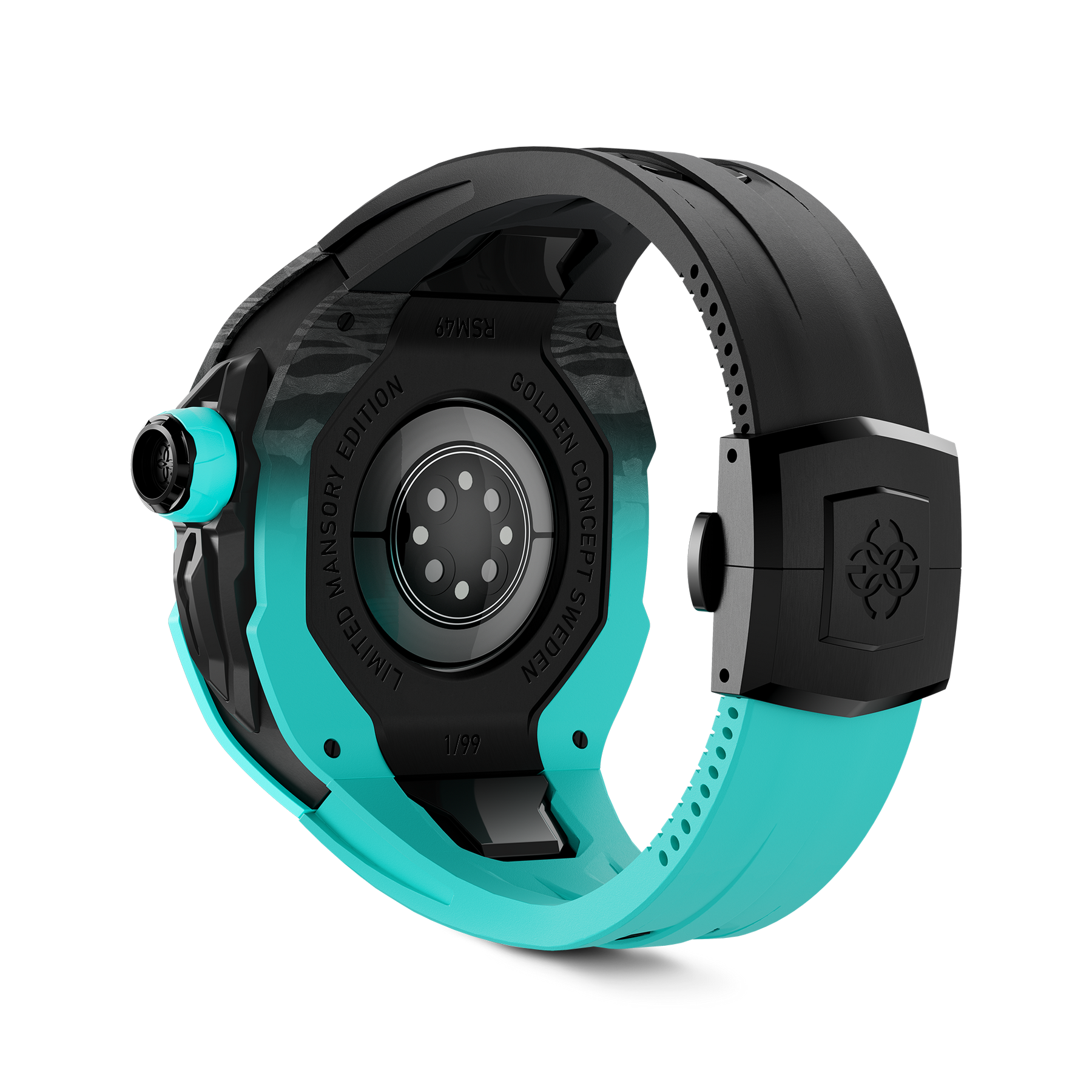 Apple Watch Ultra Case RSCIII49 Mansory, Noir et Menthe