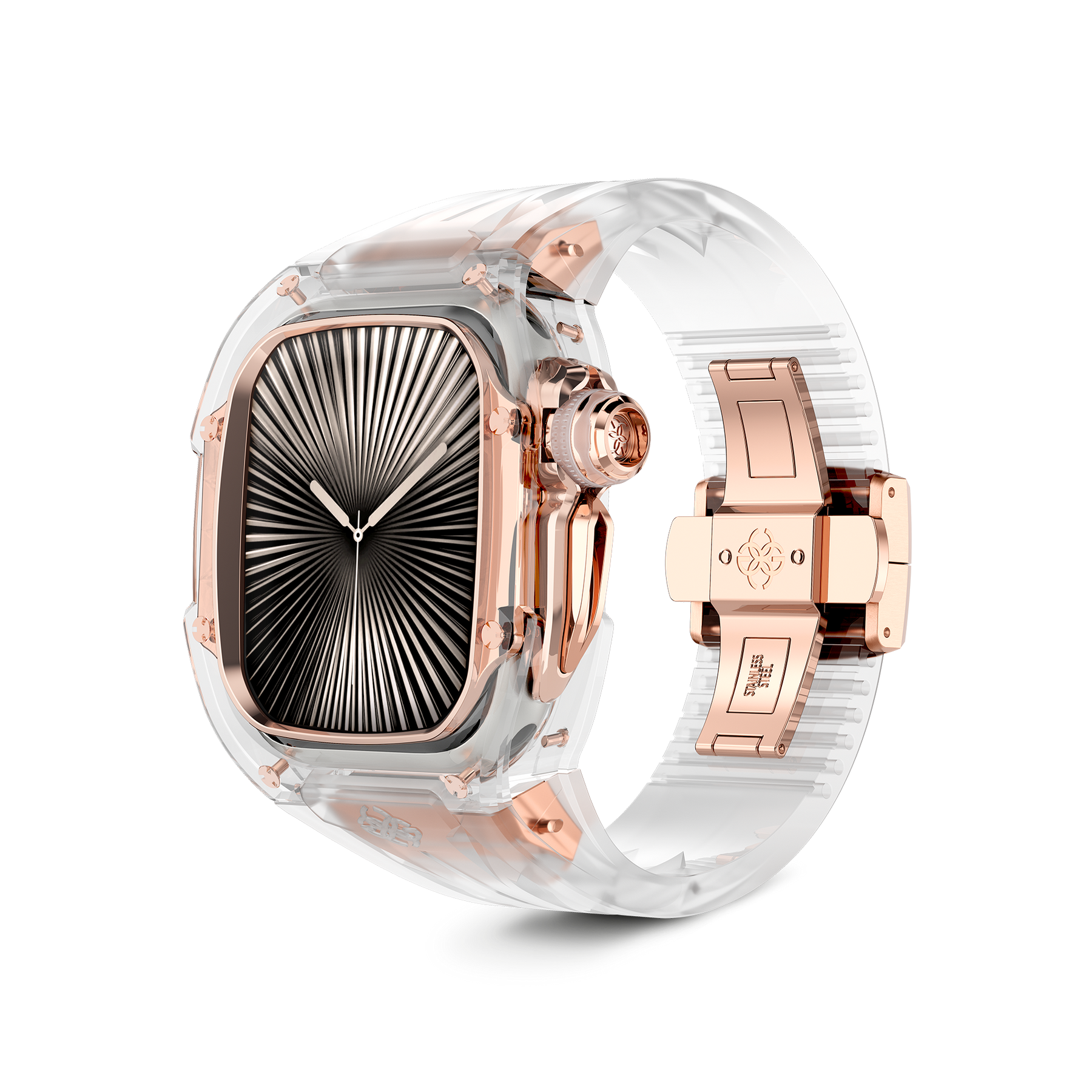 Apple Watch 10 Case RSTRIII46, Crystal Rose