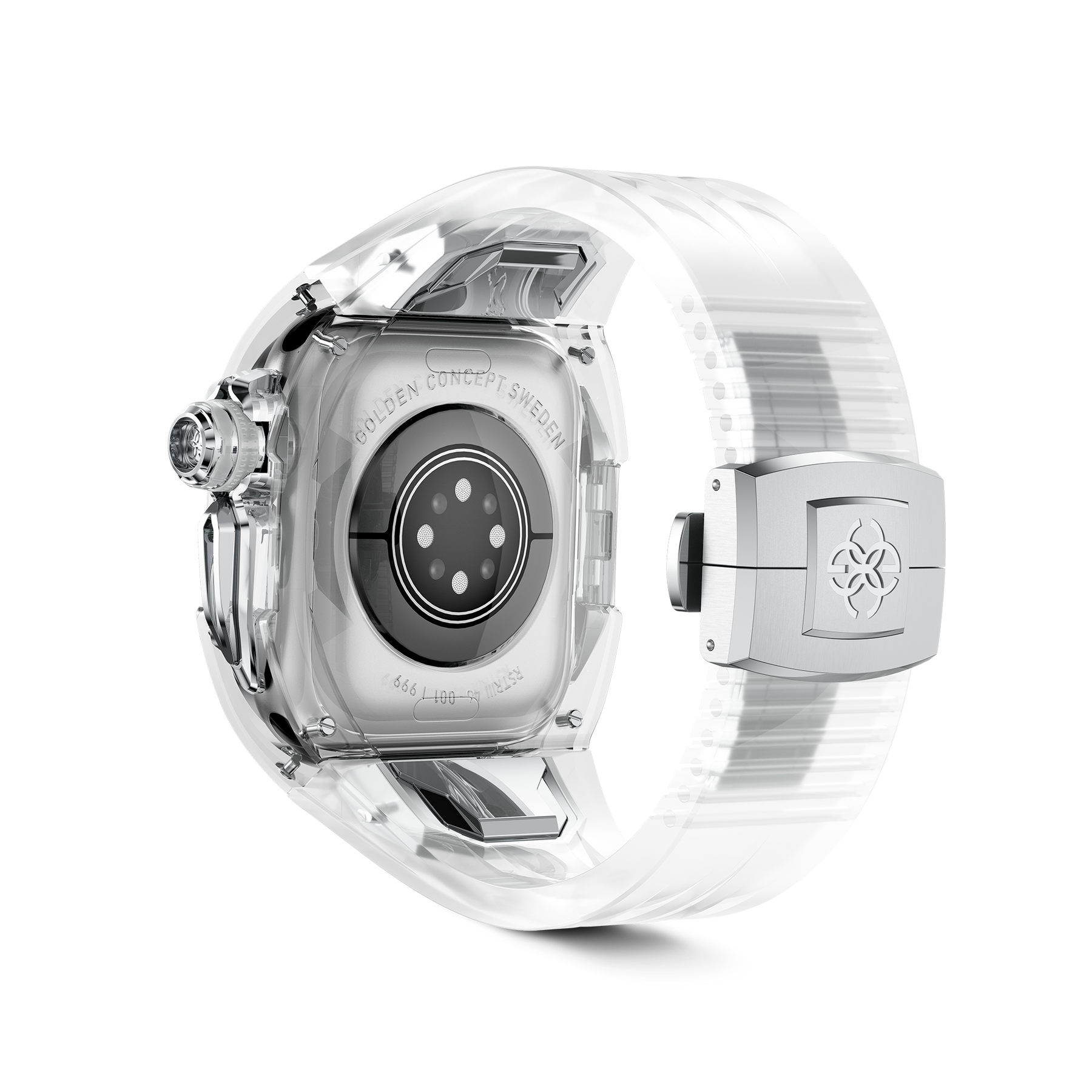 Apple Watch 10 Case RSTRIII46, Crystal Steel