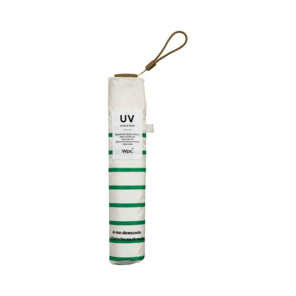 Wpc. Air Light Mini Umbrella, French Border/Green