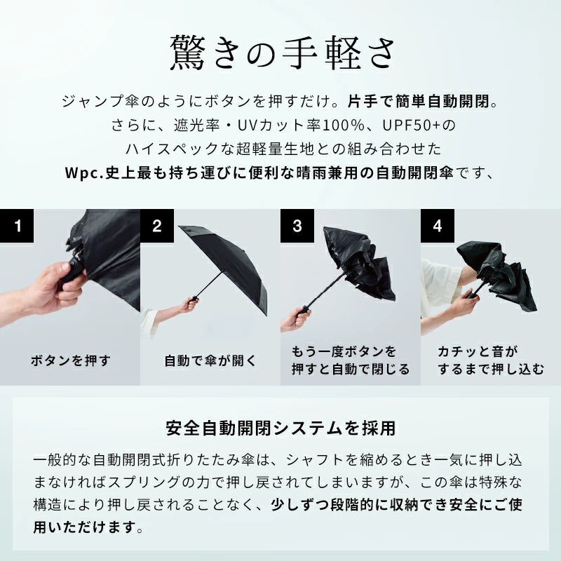 Wpc. Go-Koh 100% UV Protection Compact Automatic Umbrella