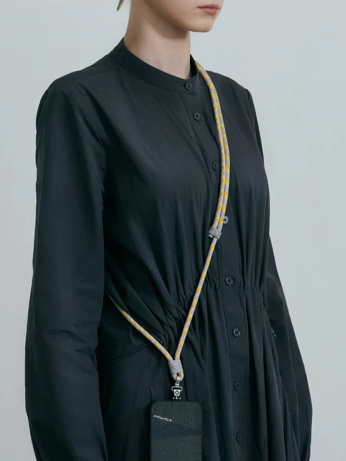 Yoggle Click Crossbody Phone Strap, Yellow Grey | M.Craftsman - Wake Concept Store