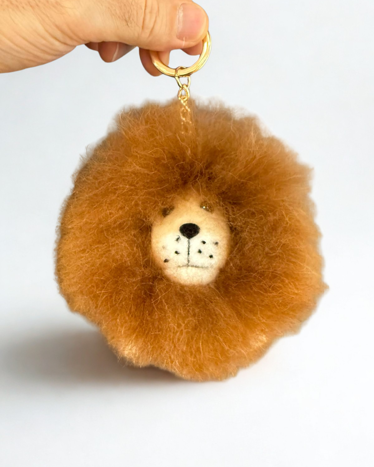 The Mini Lion Baby Alpaca Keychain