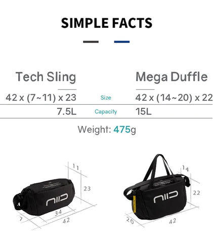 NIID S6 Hybrid Sling Bag | NIID - Wake Concept Store