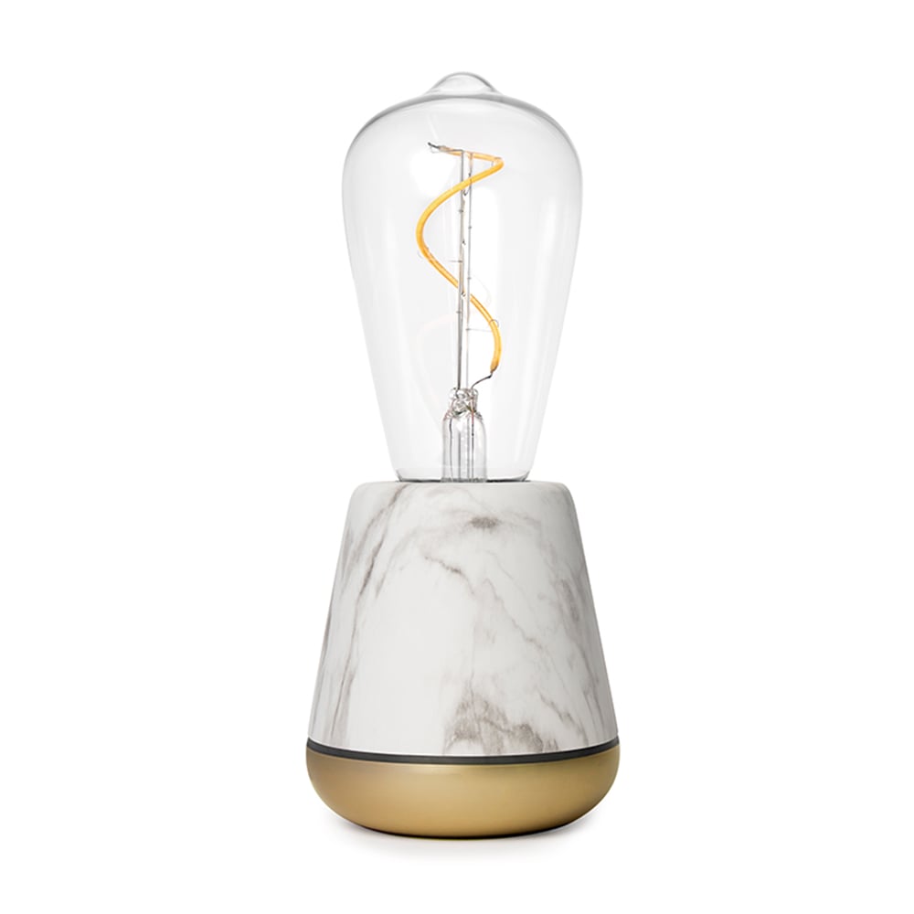 One White Marble Cordless Table Lamp | Humble - Wake Concept Store