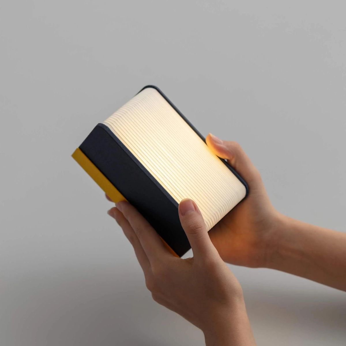 Lito Mini Book Lamp, Yellow/Navy | Lumio - Wake Concept Store