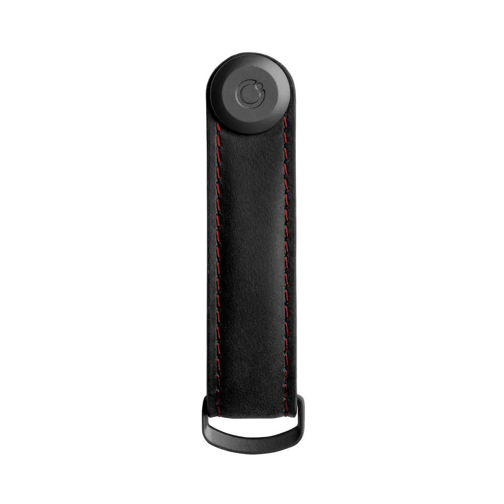 Crazy Horse Leather Key Organiser, Obsidian Black/Red | Orbitkey - Wake Concept Store